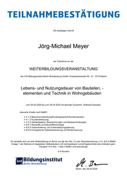 Lebens- und Nutzungsdauer von Bauteilen