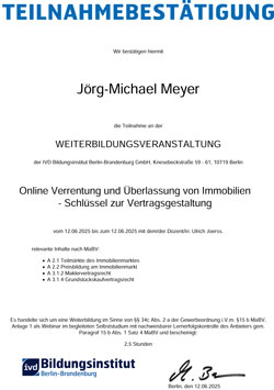 Verrentung und Überlassung von Immobilien
