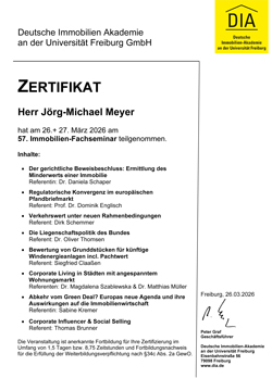 57. Immobilien-Fachseminar
